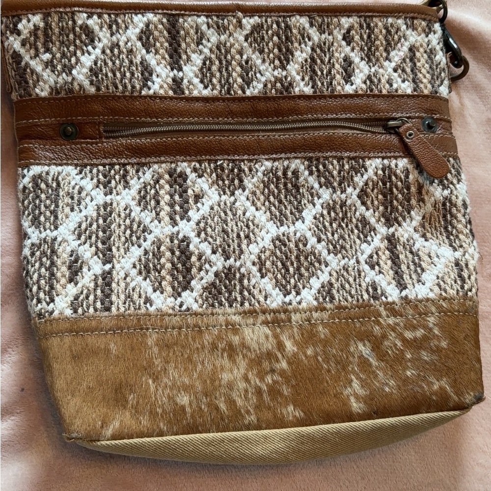 Myra Bag Brown and Cream Crossbody